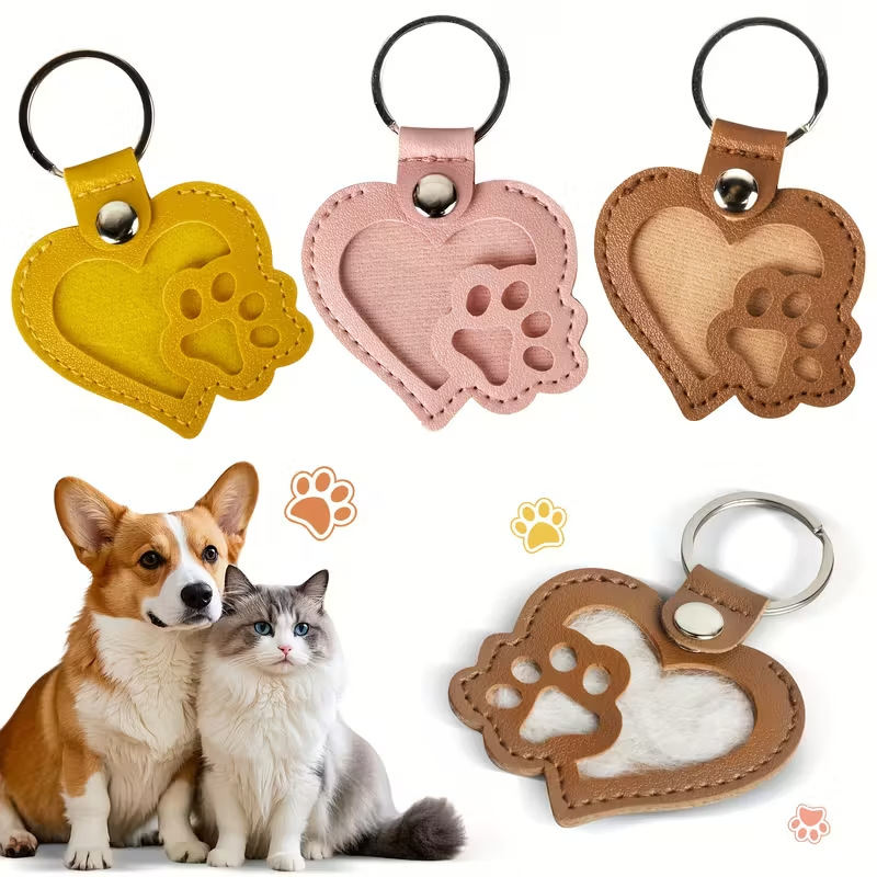 Pet Hair Collector Pendant Keepsake For Lost Fur Creative Keychain