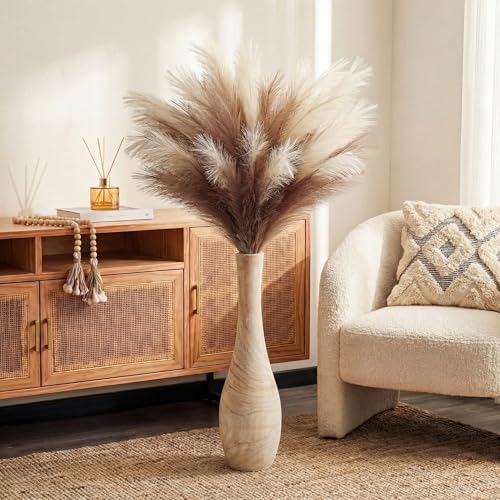 Hanobe Floor Vase Home Decor: 22 inch Tall Decorative Wood Vases for Living Room Large Rustic Farmhouse Boho Vase for Dini...