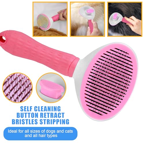 Complete Pet Grooming Solution by Dog - 9PCS Kit with Slicker Brush, Deshedding Tool, and Grooming Comb for All Breeds and...