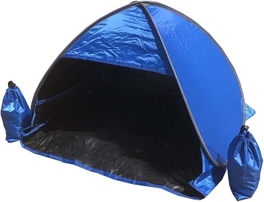 RXQNN Small Pop-up Head Tent Portable Beach Shade with Two Sand Bags, Mini Beach Tent Pet Shade for Dogs/Cats