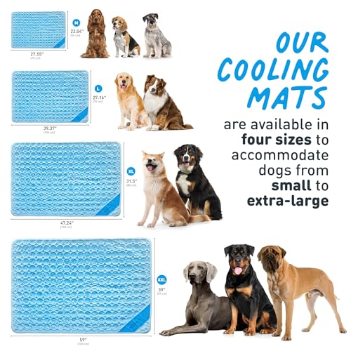 INSPECTOR TAIL Self Cooling Mat for Dog + Free String Bag/Washable & Portable Pet Soft Pad for Indoor or Outdoor/Perfect a...