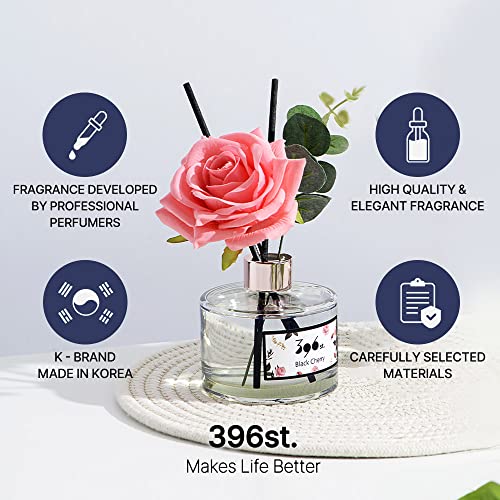 396 st. Rose Flower Reed Diffuser, Red Rose, 200ml(6.7oz) / Reed Diffuser Sets, Home Fragrance, Scented Oils, Home & Bathr...