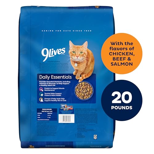 9Lives Daily Essentials Dry Cat Food, 20 Pound Bag