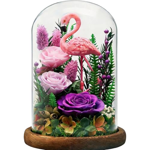 HUACHIPLUS Forever Gifts for Mom: Big Flower Big Love-Mothers Day Flowers for Mom Wife Grandma-Eternal Flower with Flaming...