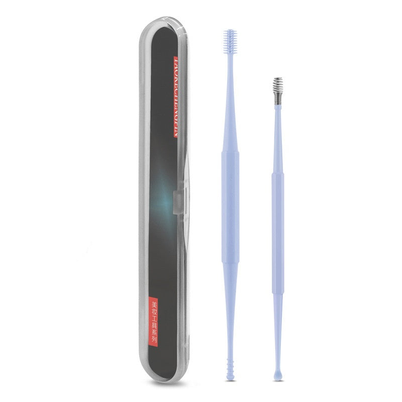 Ear Picking Tools Double-headed Silicone Ear Pick Spiral Massage Ear Pick