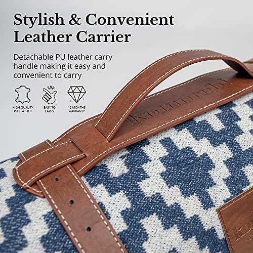 Komorebi Extra Large Picnic Blanket - 78” x 59” - Waterproof Outdoor Blanket, Foldable & Portable Sandproof Beach Blanket...