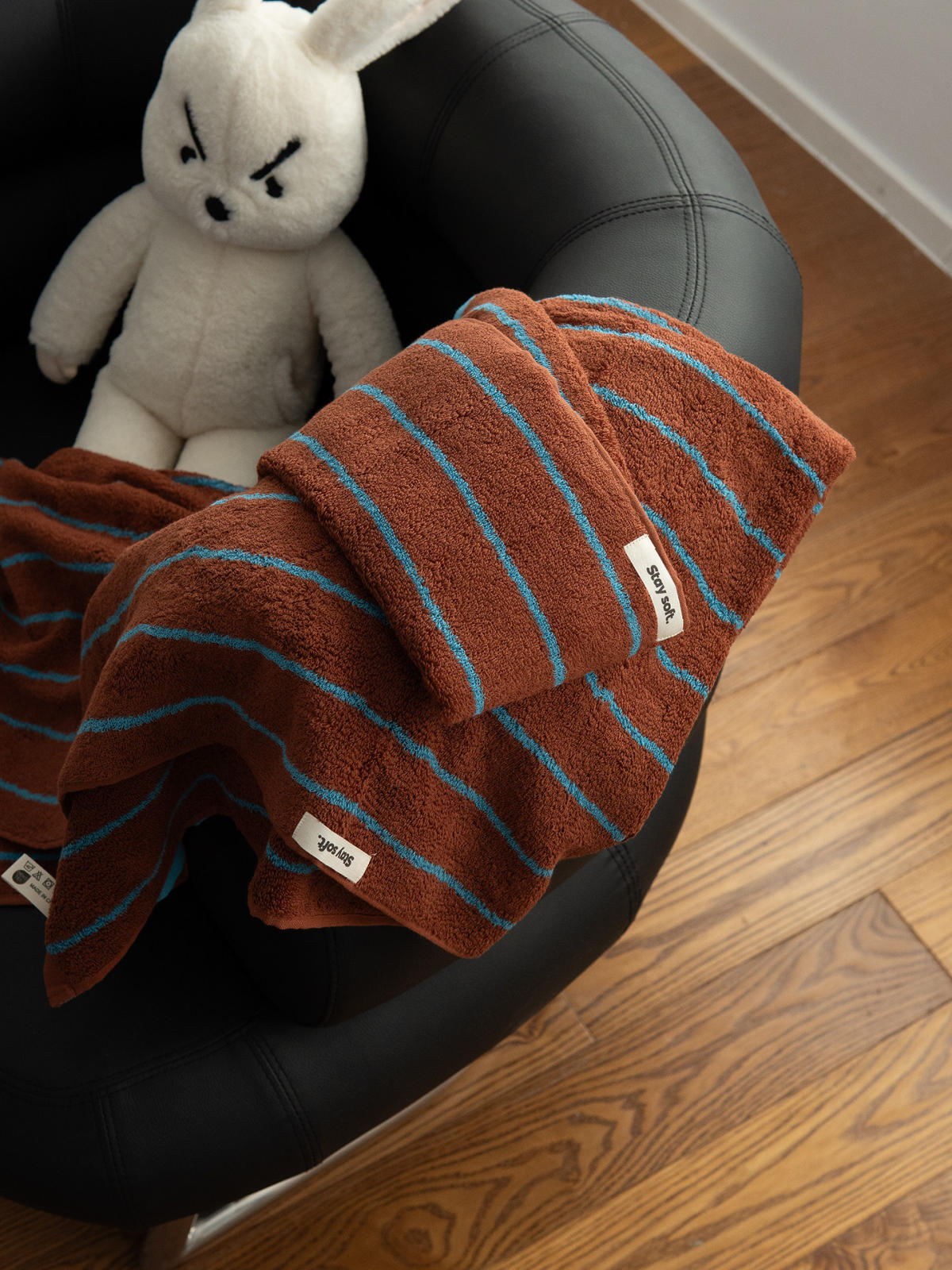 Striped Pure Cotton Bath Towel Class A Towel For Women