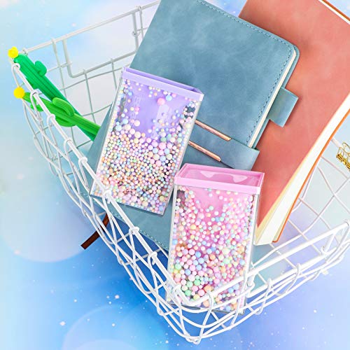 Zonon 2 Pieces Bubble Pen Holder for Desk Cute Makeup Brush Organizer & Pencil Holder with a Playful Sphere Design, Kawaii...