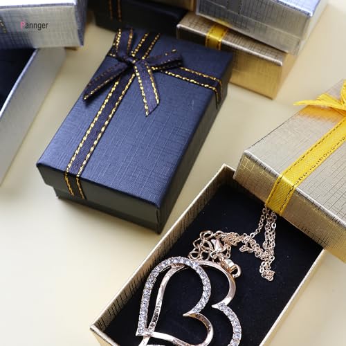 Pannger 12 Pack Small Jewelry Gift Boxes Set Empty Gift Boxes for Rings, Necklaces Jewelry Anniversaries, Weddings,Birthda...