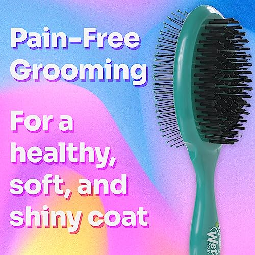 Wet Brush Ultimate Dual-Sided Detangling Brush - Ultra Soft IntelliFlex Bristles, Removes Loose Hair & Dirt for Dogs, Cat...