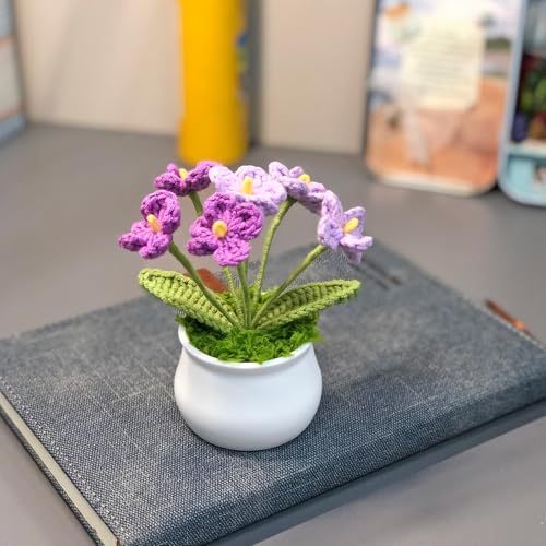 Joekaran Crochet Flowers Cute Small Flower, Self Care Gifts for Women Grandmother,Valentines,Birthday, Christmas Basket Gi...
