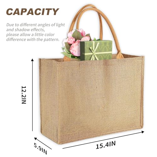 Ayearparty 12pcs Tote Bags with Handle Bridesmaid Wedding Favors Women Gift Bag Welcome Bulk Reusable Tote for Beach Shopping