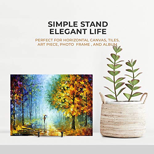 TR-LIFE Plate Stands for Display - 6 Inch Stand + Metal Frame holder stand Picture, Decorative Plate, Book, Photo Easel (2...