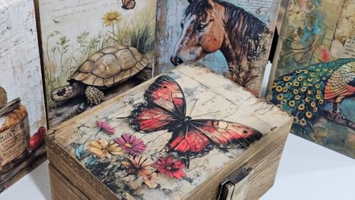 RK Collections Butterfly Trinket Box Small Jewelry Keepsake Box | Storage Box for Girls Women | Gift Idea, Animal Lover Or...