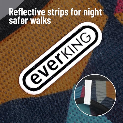 EVERKING Breathable Mesh No-Pull Dog Harness & Leash Set for Small Dogs, Reflective Trim for Safety – Comfortable Vest Des...