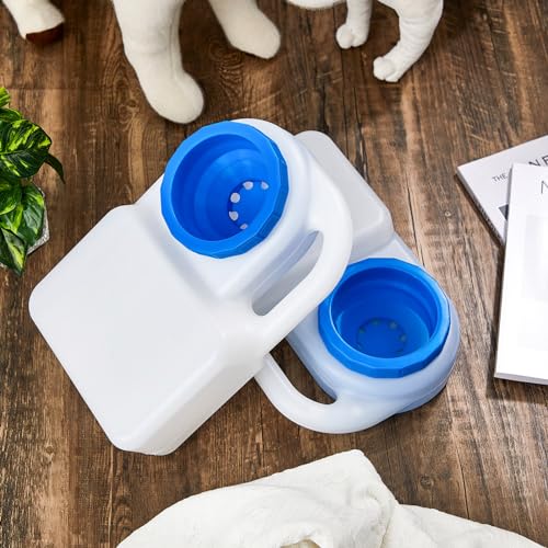 Ziliny 2 Pcs 3 Quart No Spill Portable Dog Travel Water Bowl Pet Water Bowl for Pet Dispenser for Small Large Dogs Cats Ca...