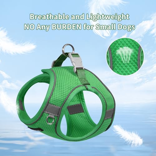 AIITLE Dog Harness for Medium Sized Dog, No-Pull Dog Vest with a Leash, Breathable Mesh, Reflective Stripes, Escape Proof ...
