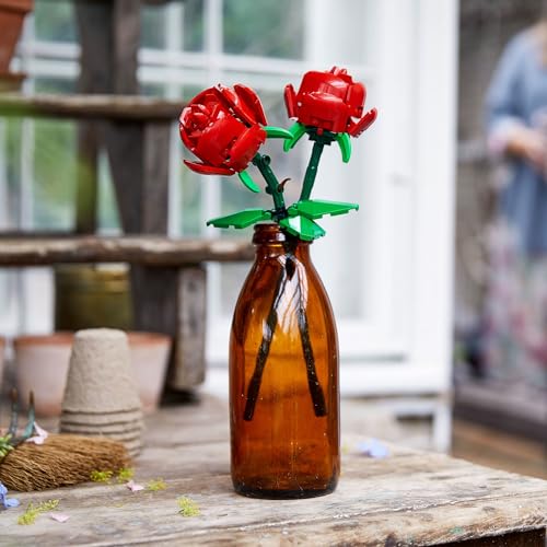 LEGO Roses - Building Toy for Kids, Girls & Boys, Ages 8+ - Artificial, Fake Roses for Home Decor & Display - Gift Idea fo...