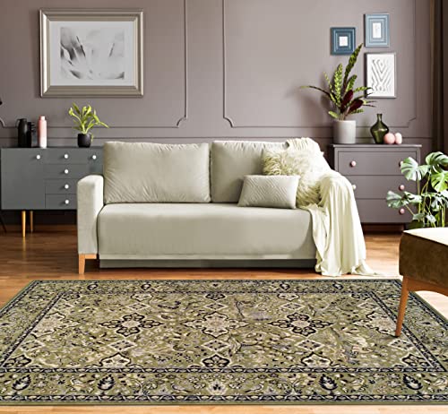 Superior Radcliffe Collection Area Rug, 8mm Pile Height with Jute Backing, Traditional European Tapestry Design, Fashionab...