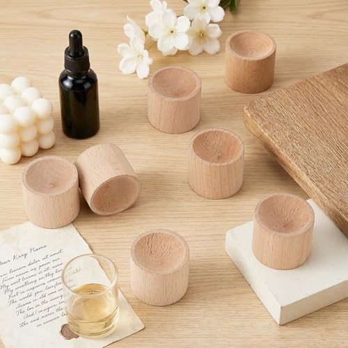 PH PandaHall 6pcs Wooden Essential Oil Diffuser, Passive Fragrance Diffuser Car Air Freshener Diffuser for Home Bedroom Of...