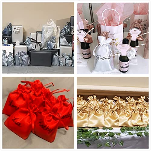 Gbateri 35 PCS 5" x 7" Satin Drawstring Gift Bags - Wedding Favor Bags - Jewelry Pouches - Fabric Candy Bags for Valentin...