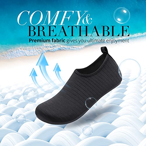 Homitem Water Shoes for Women Men Aqua Socks Swim Beach Pool River Slip-On Barefoot Quick-Dry Vacation Cruise Essentials A...
