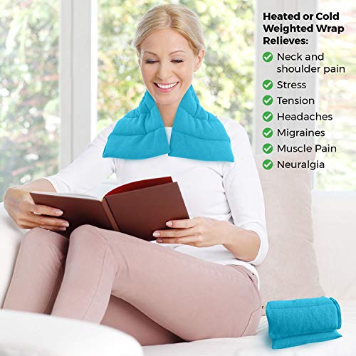 Microwavable Heating Pads Set of 2 Natural Moist Heat Pad for Back Pain, Neck and Shoulders, Nerve, Cramps, Lower Lumbar R...