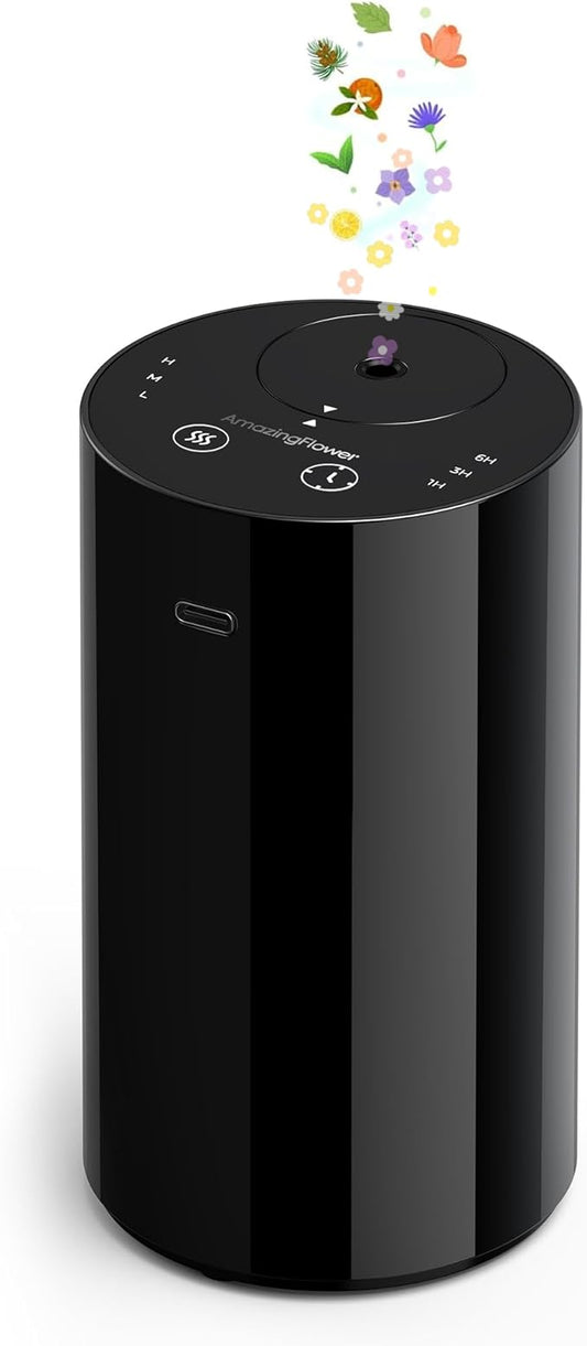 Waterless Essential Oil Diffuser, Portable Aromatherapy Diffuser with 20mL Capacity, Battery Operated Mini Scent Diffuser,...
