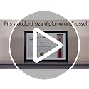 Americanflat 11x18 Diploma Frame with Shatter-Resistant Glass - Fits 8.5x11 Diplomas and 5x7 Pictures - Signature Collecti...