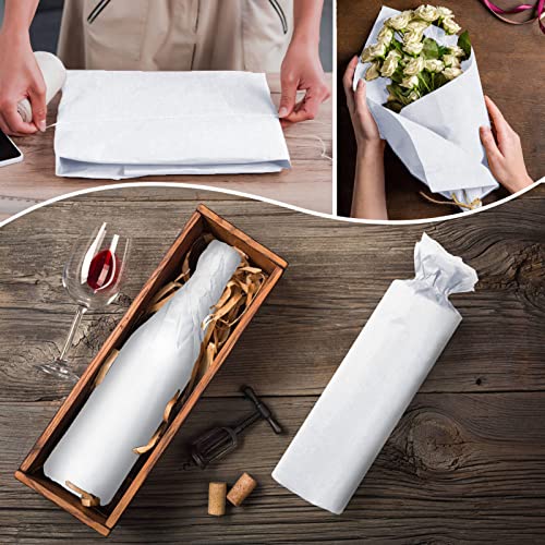 100 Sheets White Tissue Paper Artdly 14 x 20 Inches Recyclable White Wrapping Paper Bulk for Weddings Birthday DIY Project...
