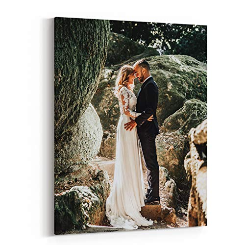 Personalized Custom Canvas Prints: Photo On Canvas (Framed 11X14) Transform Your Photos into Stunning Framed Wall Art Digi...