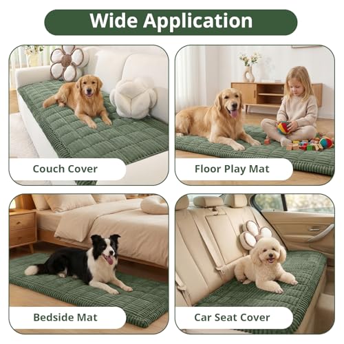 OstepDecor Washable Couch Cover for Dogs, Thick Pet Friendly Sofa Covers, Soft Couch Protector, Paw Cart Sofa Slipcovers, ...