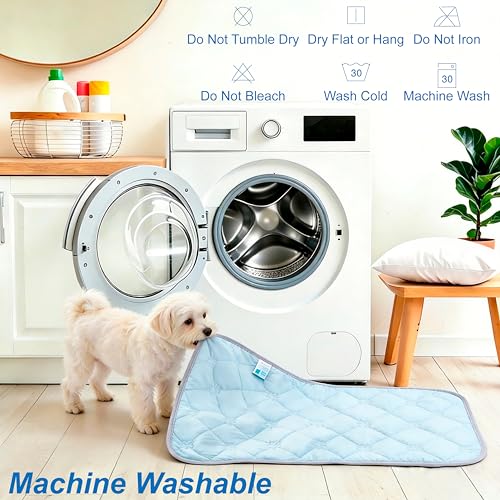 Popfavor Pet Cooling Mat for Dogs Cats Summer Self Cooling Pad,Extra Large Dog Cooling Mat, Q-Max>0.4,Cooling Fabric Washa...