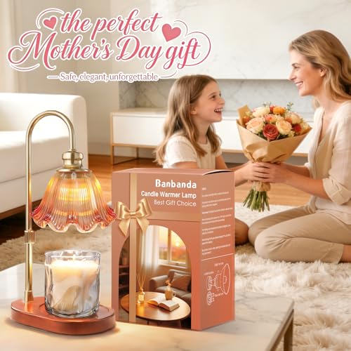 Candle Warmer Lamp with Timer, Birthday Gifts for Women, House Warming Gifts New Home Decor – Height Adjustable Candle Lam...