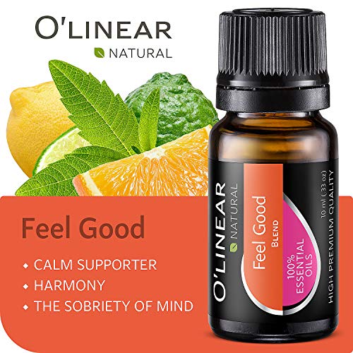 O'linear Essential Oils 6 Blends Set - Perfect for Humidifiers and Diffusers, Aromatherapy Diffuser Oils Scents, Essential...
