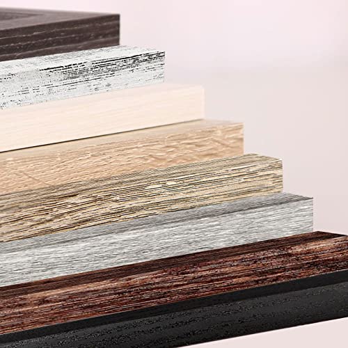 4x6 Picture Frames Set of 8, Rustic Picture Frames Multi Wood-Color,Vertical and Horizontal Formats for Wall Hanging and T...