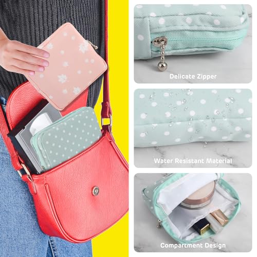 3Pcs Period Bag, Sanitary Pad Storage Bag Samll Period Pouch for Purse Cute Menstrual Period Bag Tampon Pad Holder for Pur...
