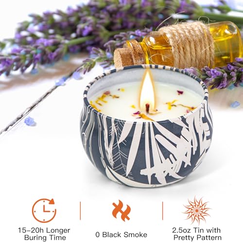 16 Pack Soy Wax Scented Candle Gift Set, Bulk Value Aromatherapy Candles with Fresh Green, Sea Salt & Sage, Coconut Vanill...