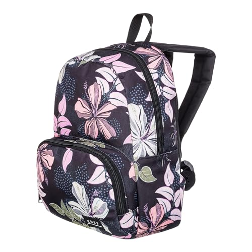 Roxy Women's Always Core Backpack | Travel | Everyday Carry | Beach | Polyester | 8L Capacity - Anthracite Sunny Floral Swim