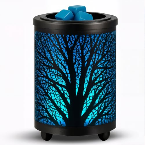 Leyoue Electric Wax Melt Warmer PTC Heating Plate with 7 Colors LED Changing Light Wax Warmer Fragrance Warmer for Home Of...