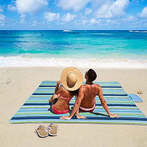 K Y KANGYUN Beach Blanket Outdoor Picnic Blankets Mat 80"x60" Extra Large Waterproof Sand Proof Camping Blanket Lightweigh...