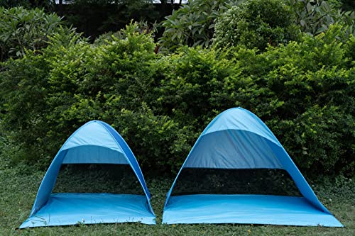 Pop Up Beach Tent –for 2-3 Person UPF 50+ UV Sun Protection Beach Shade Tent Pop Up Sun Shelter with Carry Bag and Stakes ...