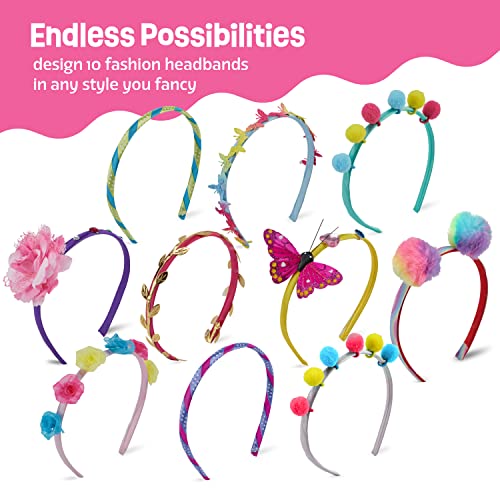 Pretty Me Headband Making Kit for Girls - Arts & Crafts Easter Gift - Make Your Own Fashion Headbands for Kids - DIY Hair ...