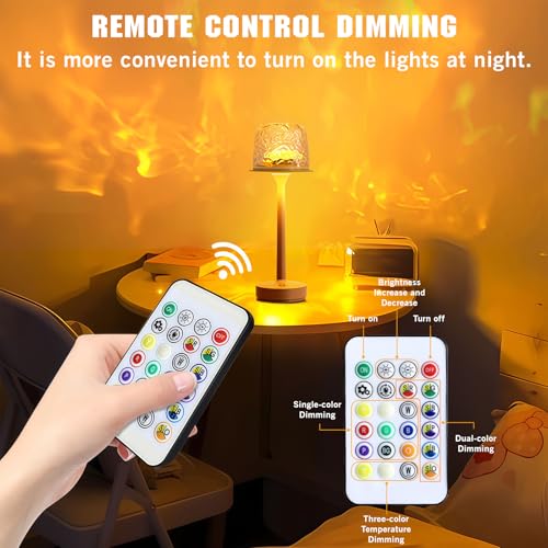 Kzictrs Cordless Waterproof Shower Lamp, Rechargeable Bathroom Lamp with Remote & Touch Control 16 Color Changeable Ocean ...