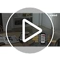 EDISHINE Floor Lamp, Remote Control & Foot Switch Floor Lamps for Living Room, 10%-100% Dimmable Standing Lamp with 7 Colo...