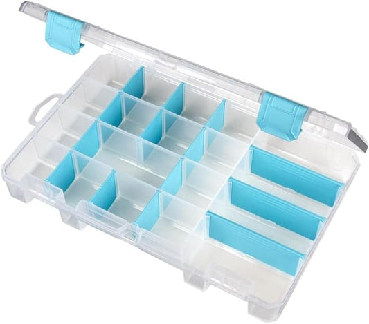 ArtBin 6944AG Medium Anti-Tarnish Box with 15 Removable Dividers, Jewelry & Craft Organizer, 1 Plastic Storage Case with A...