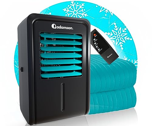 Adamson B10 Aqua Cooling System - Twin 75” L x 39” W - New - 100% Cotton Mattress Cooling Pad for Night Sweats - Water Coo...
