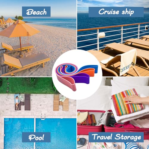 Towel Bands for Cruise & Beach Chairs - Cruise & Beach Pool Chairs Ship Essentials - Must Haves Alternative to Beach Towel...