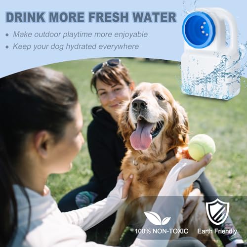 Ziliny 1 Pcs 3 Quart No Spill Portable Dog Travel Water Bowl Pet Water Bowl for Pet Dispenser for Small Large Dogs Cats Ca...