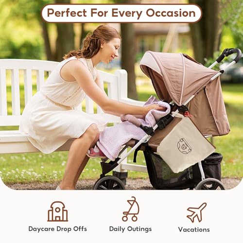 Mini Nomad 7PCs Diaper Bag Organizer Pouches for Baby Kids Travel Essential Storage, Large Waterproof and Zipped Baby Pack...